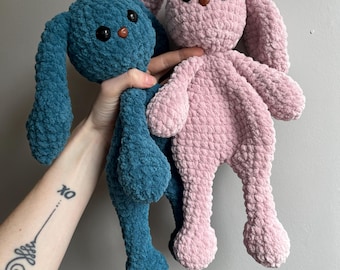 Gehaakt Bunny Lovey Snuggler-patroon Gehaakt paascadeau voor Pasen