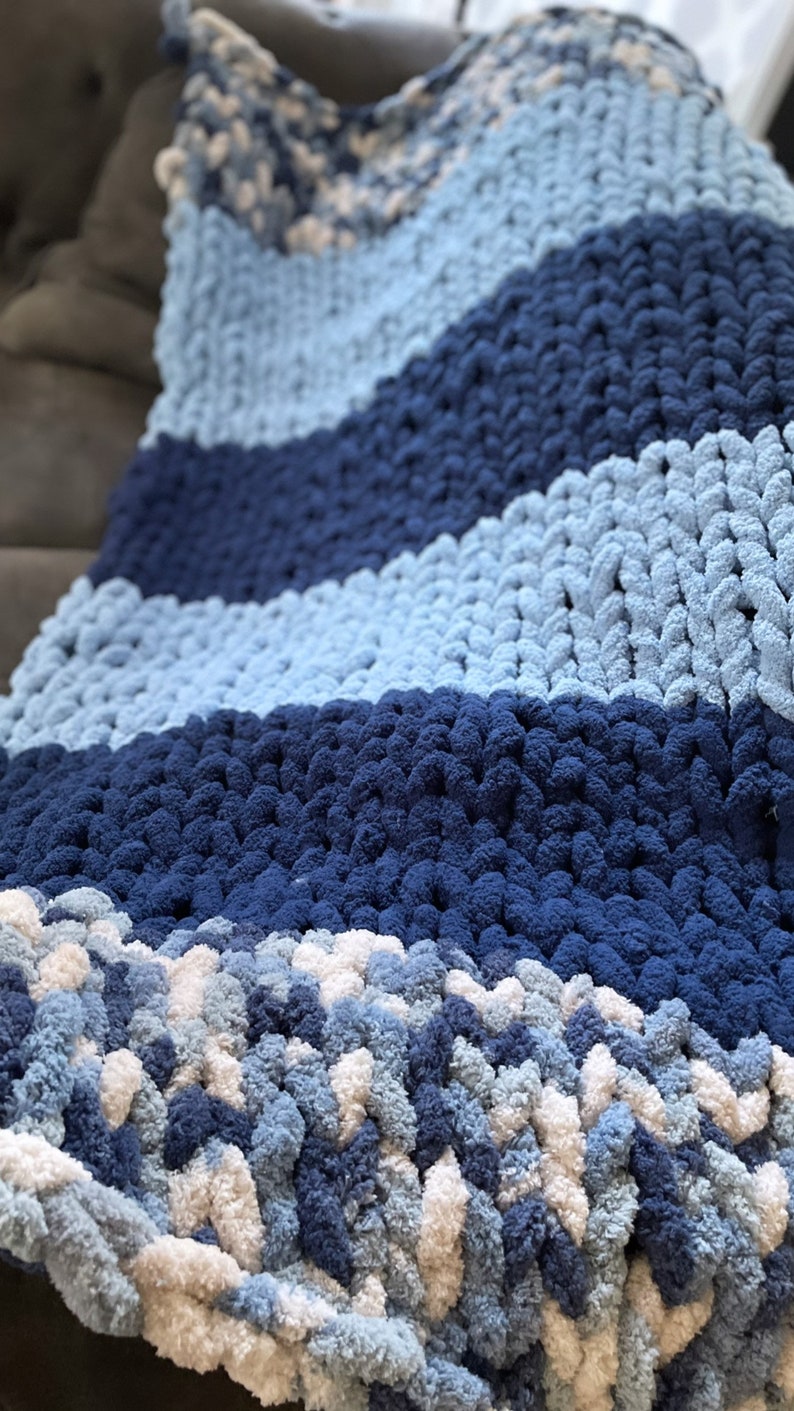 Chunky Knit Throw/blanket Etsy