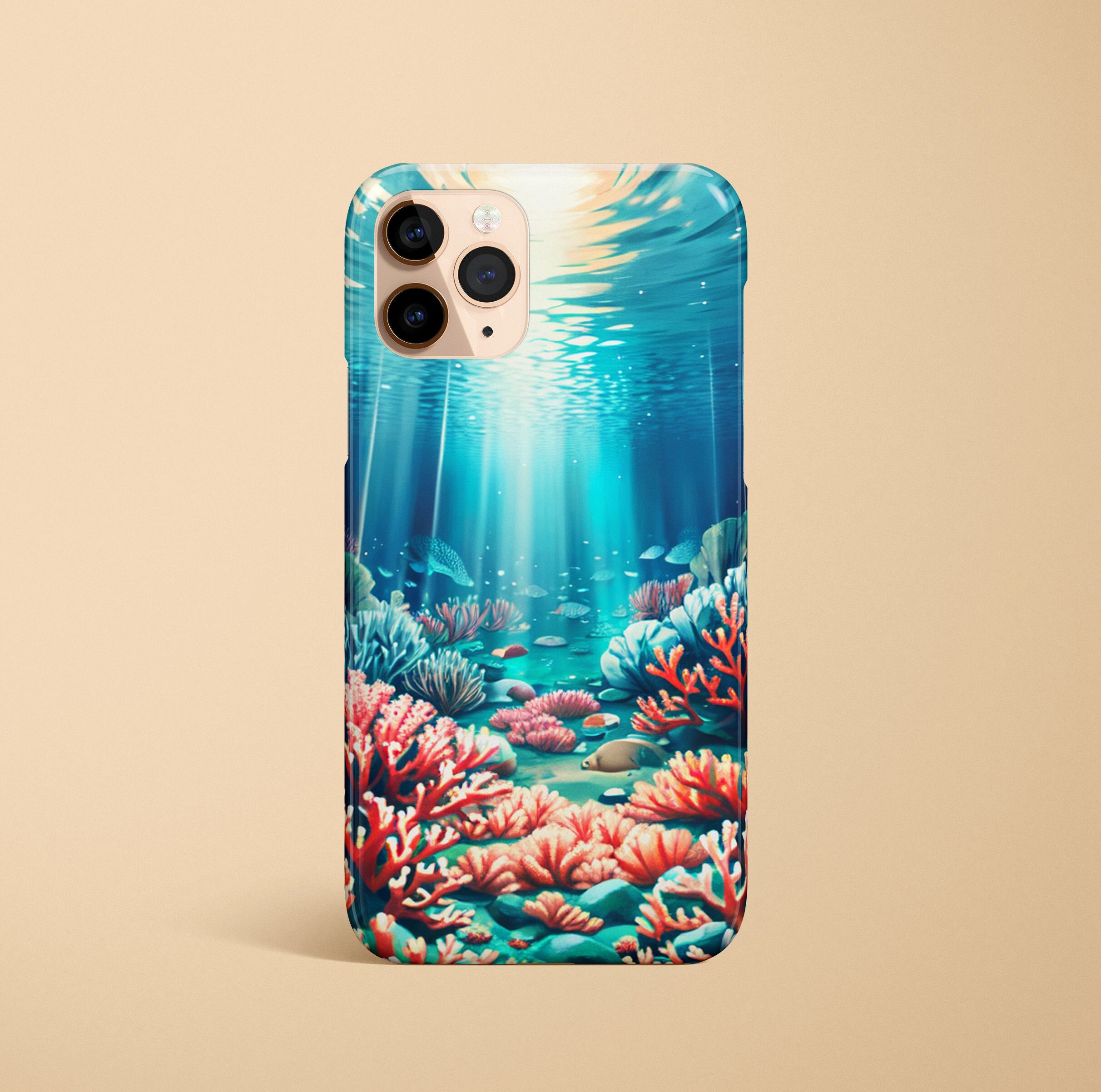 Coral iPhone Case Underwater iPhone 13 15 Plus Case iPhone 12 Pro Ocean
