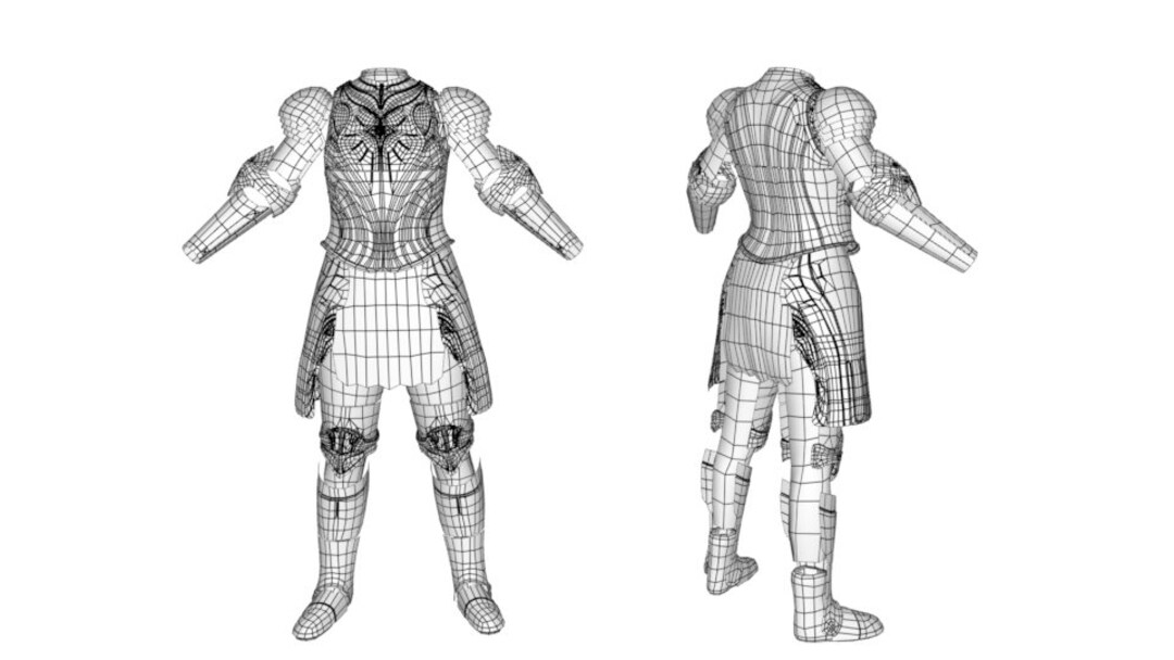 EVA Elven Armor 1 Lady G Templates Etsy