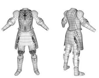 EVA Elven Armor #1 Lady G Templates
