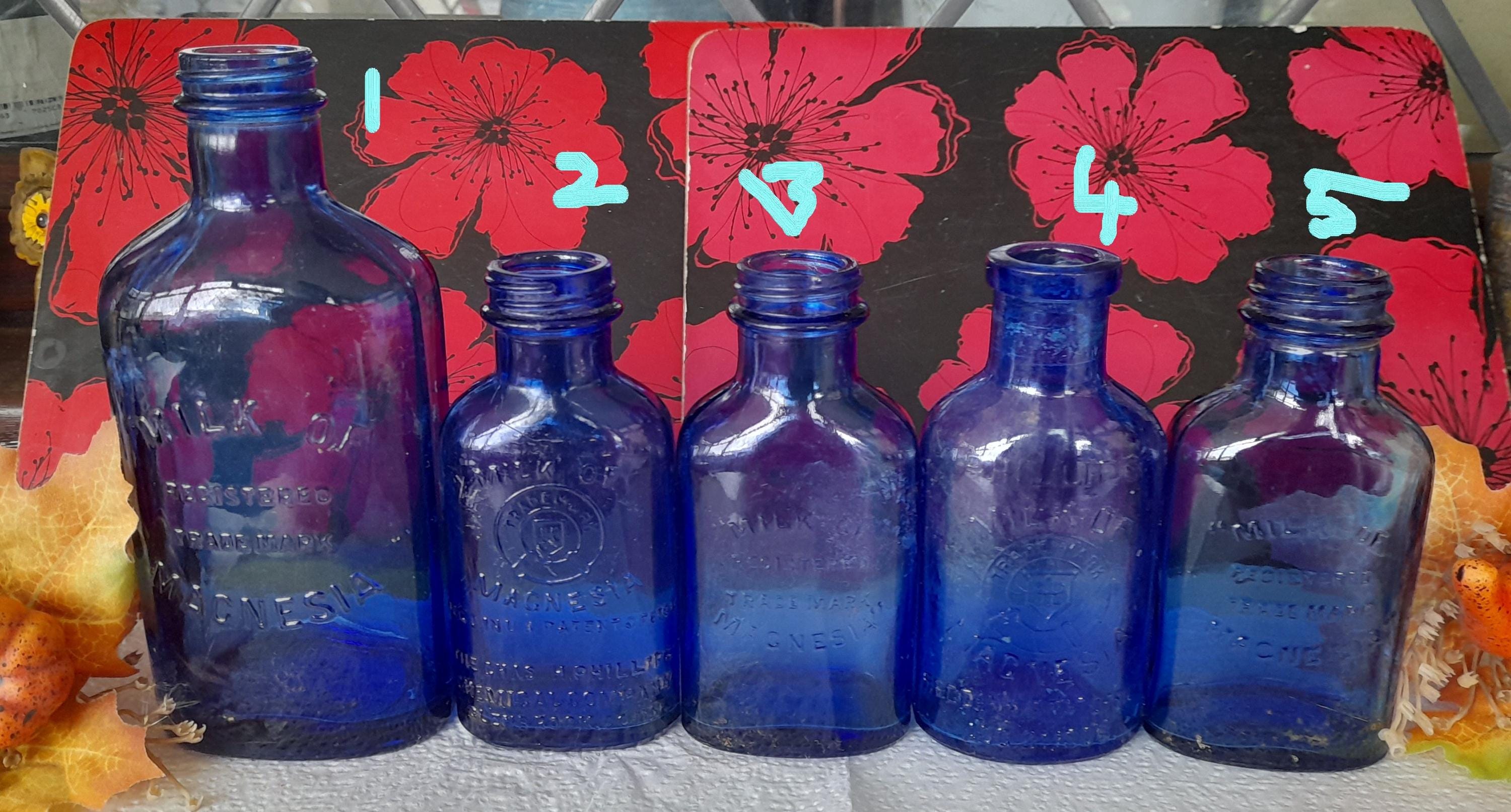 Antique blue bottles - Etsy 日本
