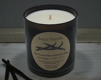 Sweet Vanilla Candle, Soy Candle, Wax Melts, Christmas Gift