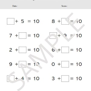 Math Workbook worksheets Printable : Grade 1 2 - Etsy