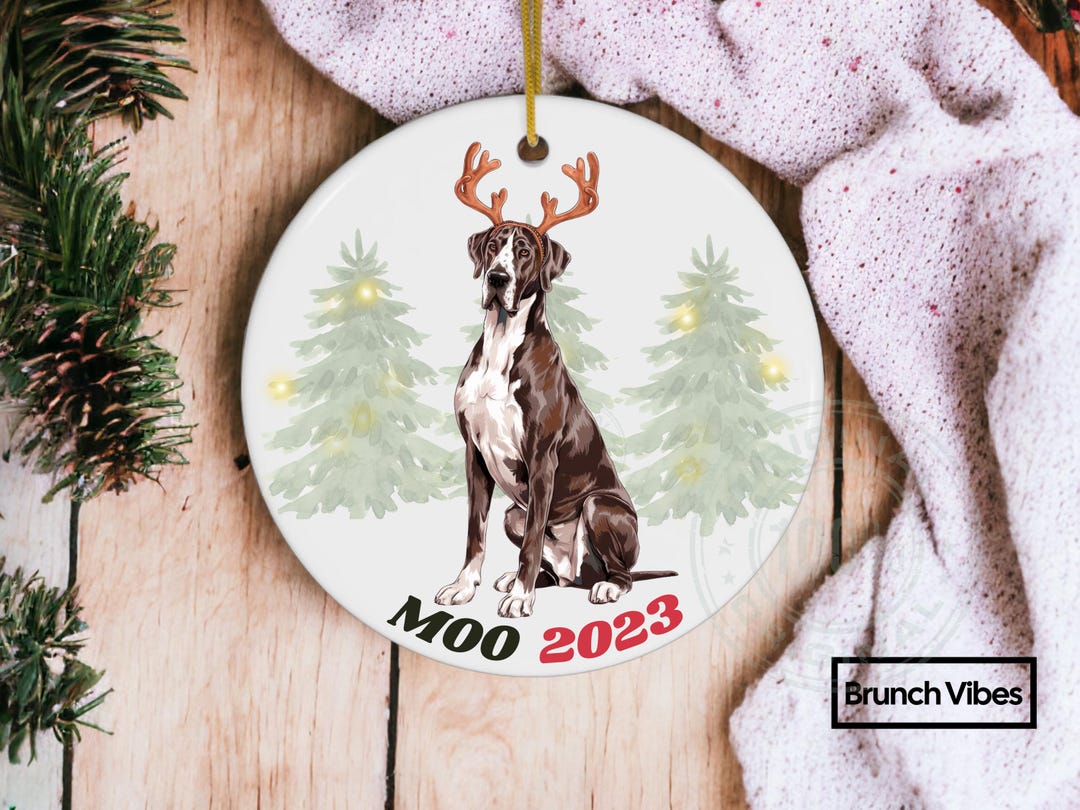 Great Dane Ornament Christmas Gift Personalized Dog New Owner Custom
