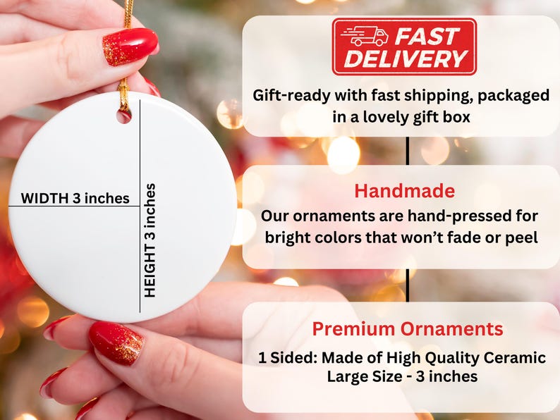 Basketball Ornament Christmas Custom Personalized Gift Boy Girl