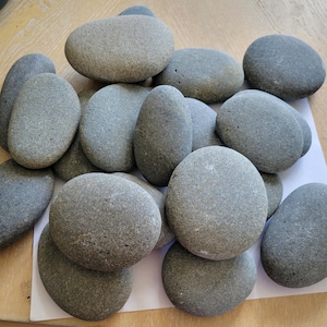 Large (3-5 inches) Flat Rocks for Painting & Crafts  (6 count)