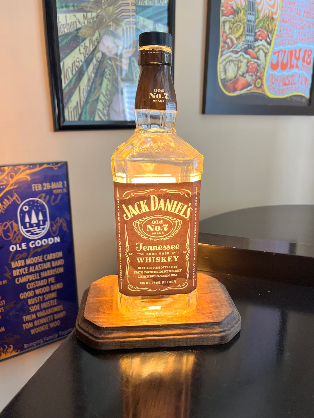 Reclaimed Jack Daniels Bottle Lamp Etsy