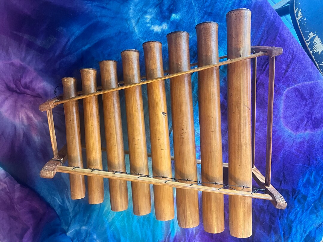 Vintage Handmade Bamboo Xylophone Musical Insturments Etsy