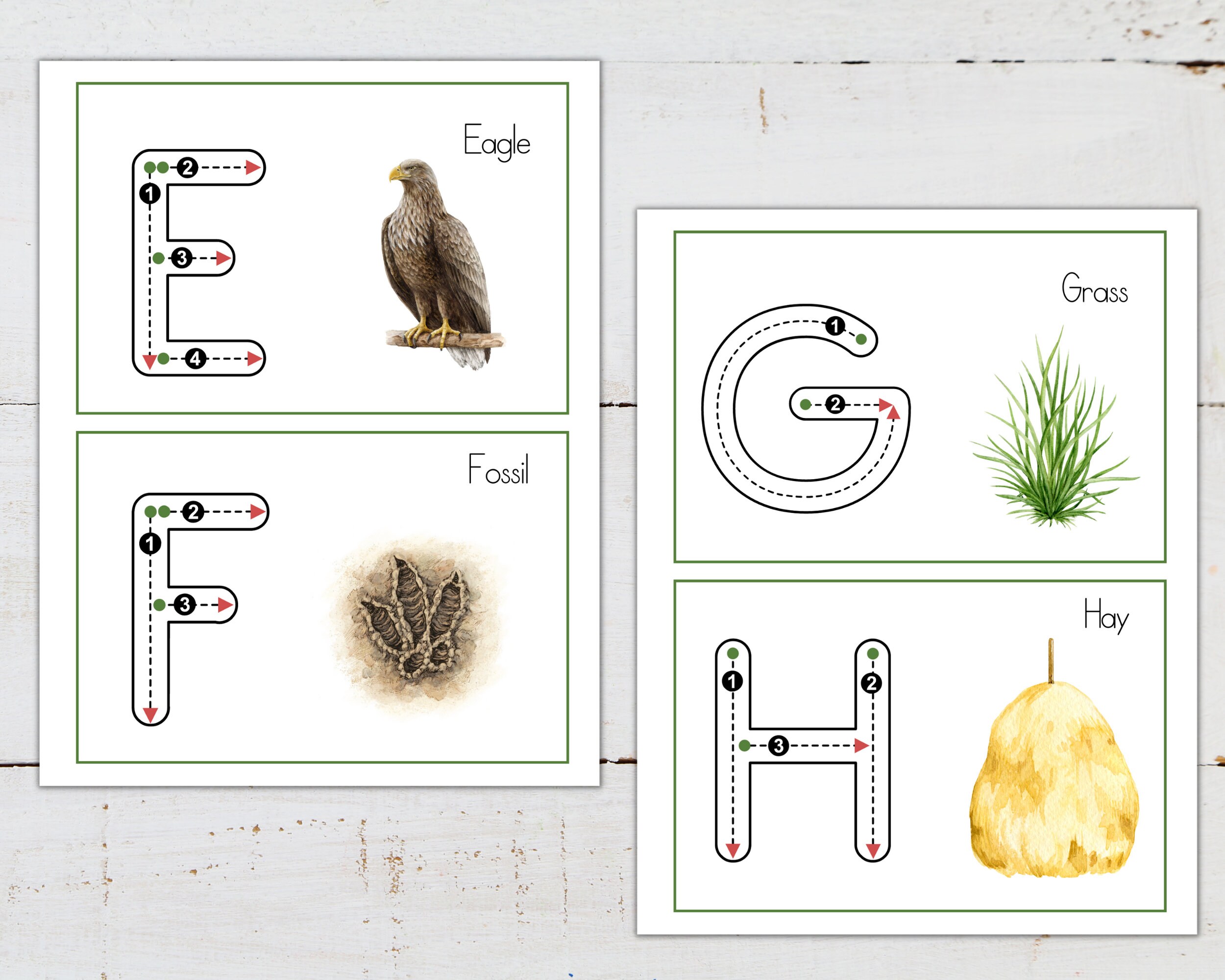 ABC Tracing Cards, A to Z Tracing, Instant Download - Etsy