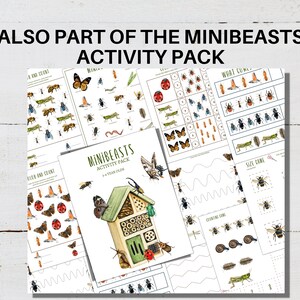 MINIBEASTS MOVEMENT CARDS, Calm Down Activity, Kids Movement, Montessori Flashcards, Fitness for Kids, homeschool printable image 3