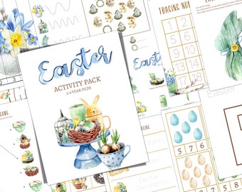 EASTER Pre-K and K Activity Pack, Homeschool, Digital, INSTANT DOWNLOAD