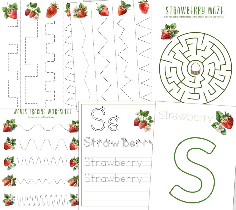 STRAWBERRY Unit Study, Life Cycle, Anatomy, Nature Study, Science ...