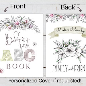 Baby's First ABC Book, Printable ABC Book, Baby's First Alphabet Book ...