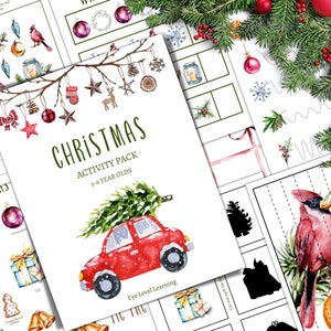 KERST Pre-K en K activiteitenpakket, thuisonderwijs, digitaal, direct DOWNLOAD