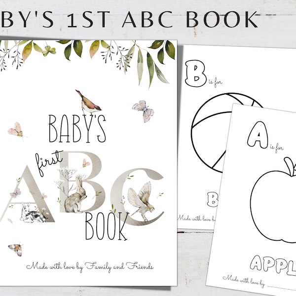 Baby First Abc Book Printable - Etsy