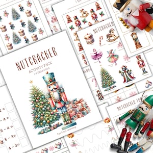 NUTCRACKER Pre-K and K Activity Pack, Homeschool, Digital, Instant DOWNLOAD