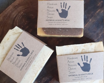 Handmade Goat's Milk and Oatmeal Soap (various scents)