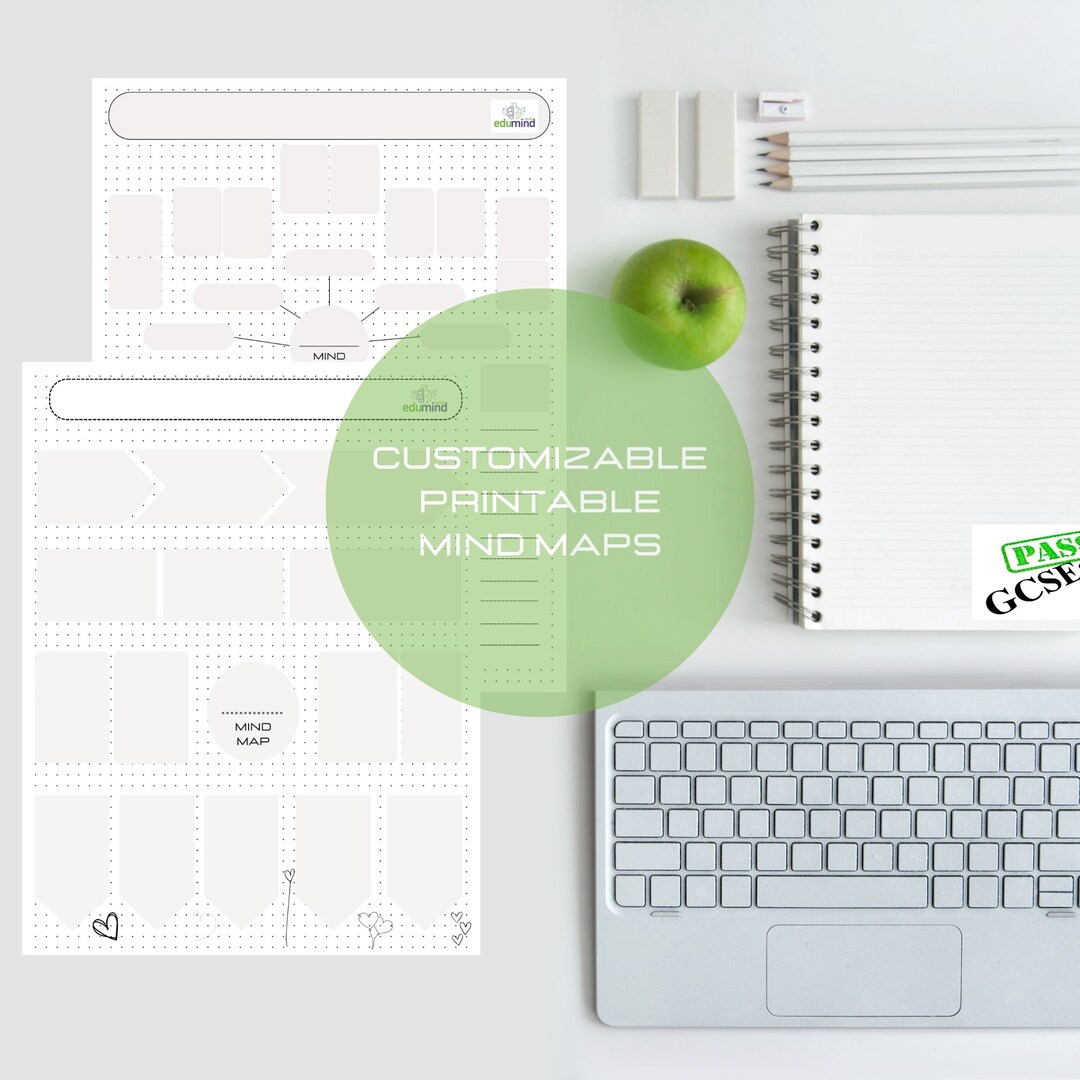 2 Mind Map Templates for Your Everyday Use - Etsy