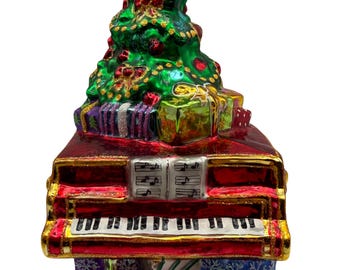 Christopher Radko "Christmas Menuet" vleugel glazen kerstornament voor verzamelaars Zeldzaam