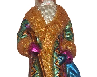 Christopher Radko "Winter Warmth" Russisch kerstmanglas kerstornament voor verzamelaars Zeldzaam