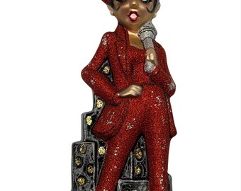 Christopher Radko Broadway Legends Liza Minnelli Michele Craig The Act glas ornament voor verzamelaars Zeldzaam