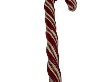 Christopher Radko "Crystal Cane" snoepgoed kerstornament voor verzamelaars Zeldzaam