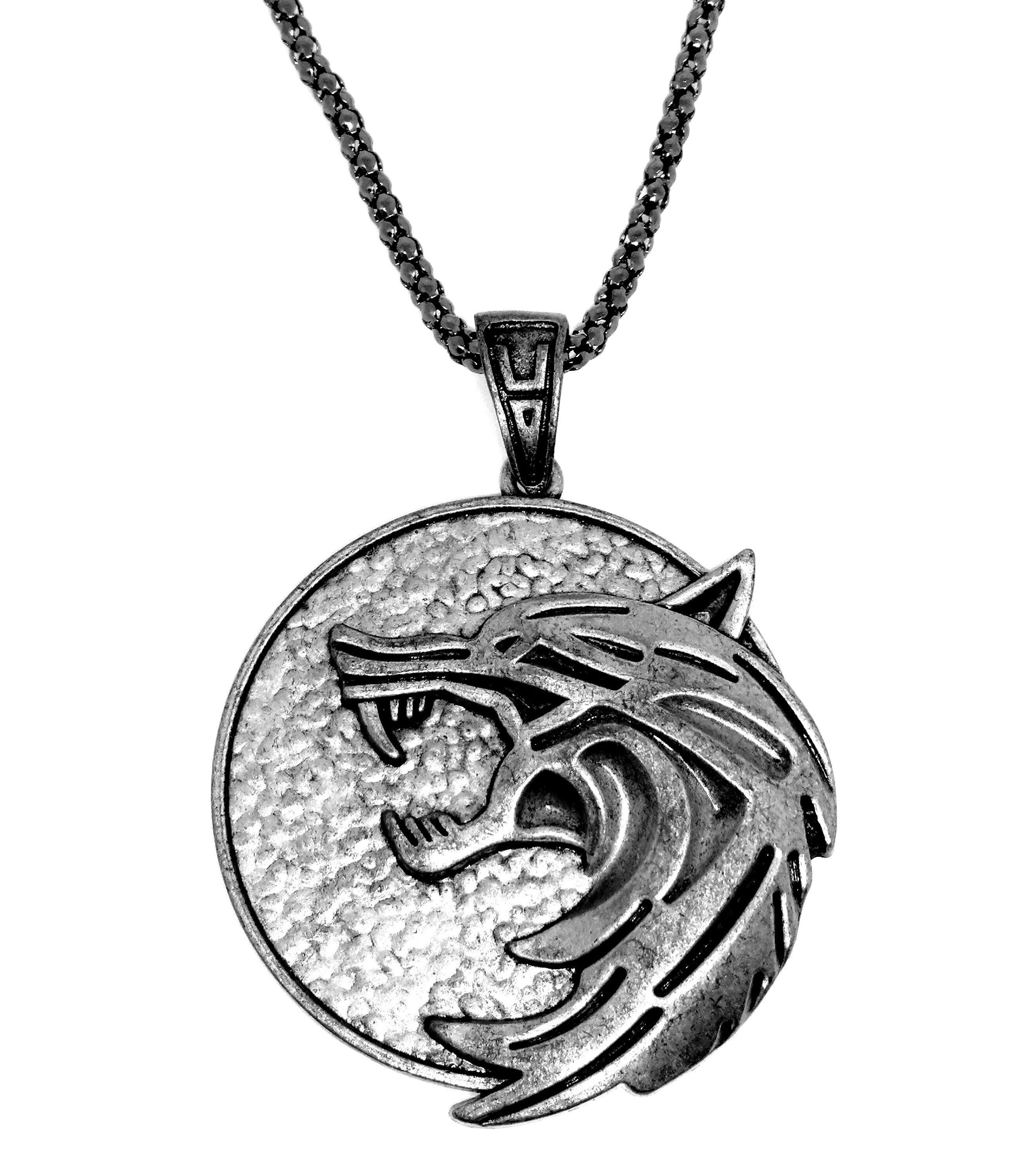 Geralt Wolf Necklace Pendant Medallion 