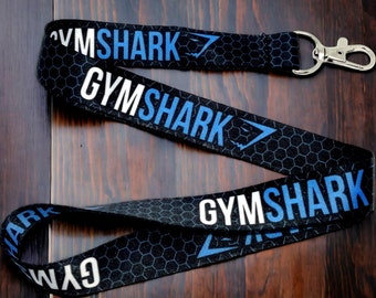 Gym Shark-sleutelhanger Gymshark-sleutelhanger Gym Shark-sleutelhanger Fitnesssleutelhanger Gymsleutelkoord Sportsleutelkoord