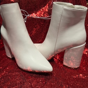 White Ankle Boots