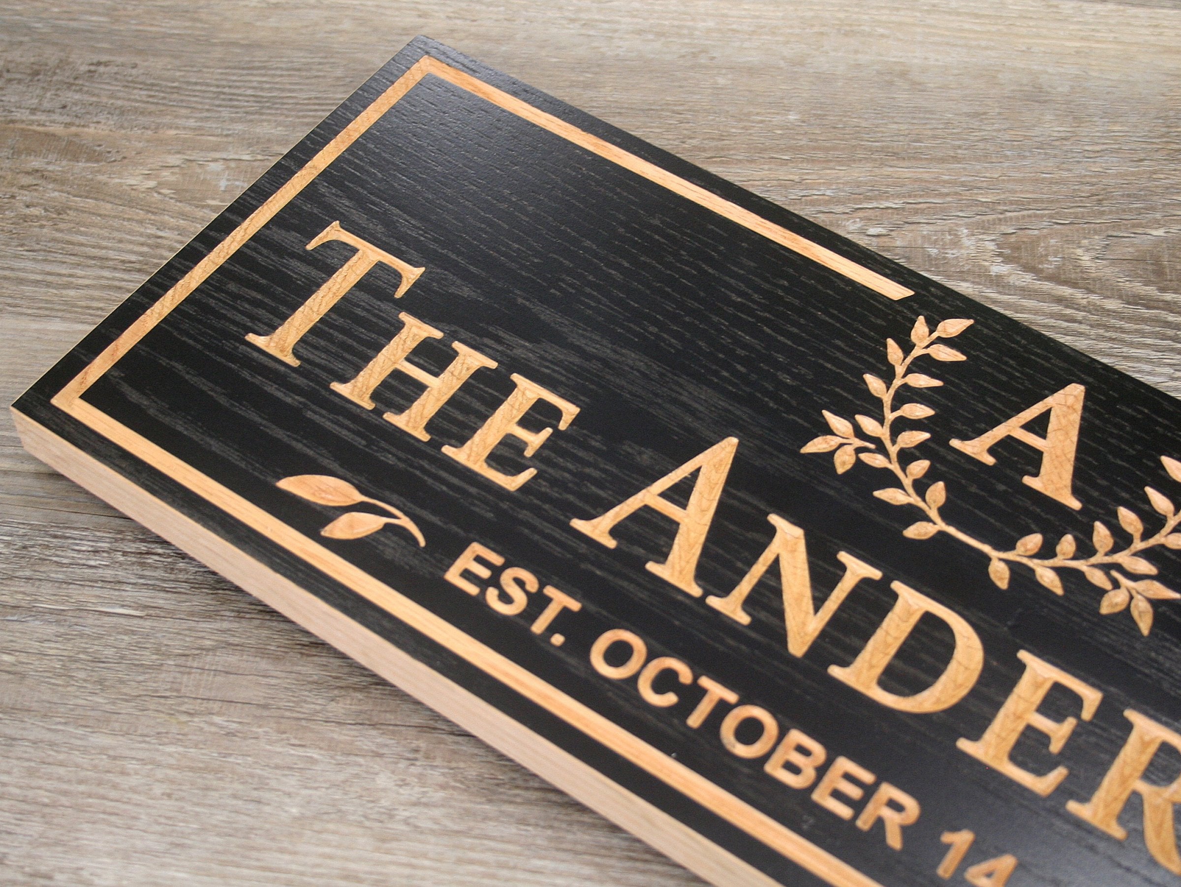 Custom Wooden Sign for Home Sign Family Last Name Sign Personalized ...