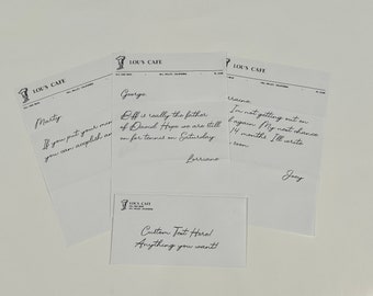 Back to the Future /// Personalized letter on Lou's Letterhead