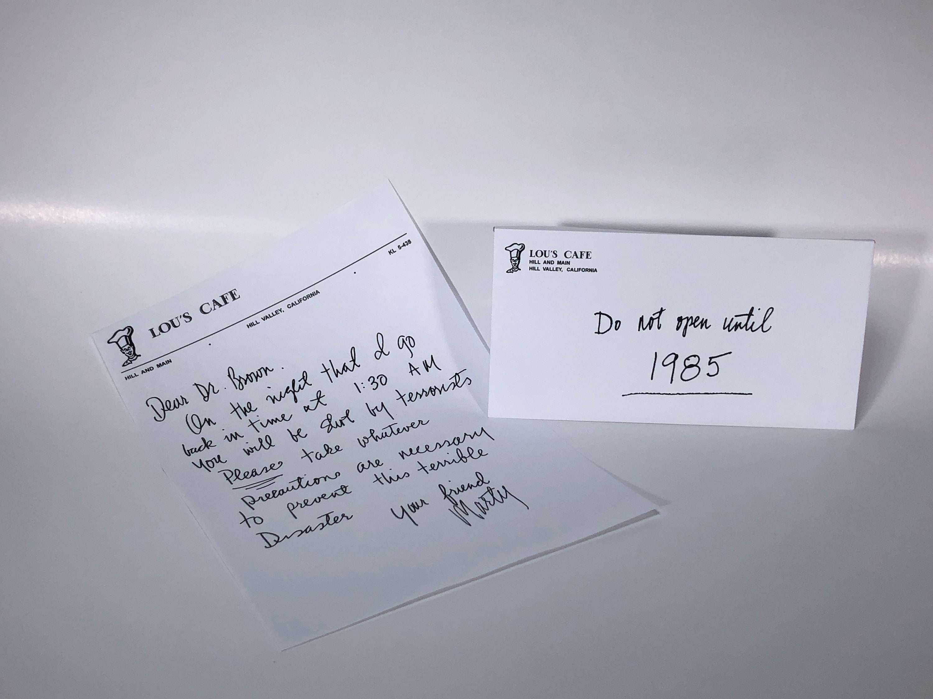 バック・トゥ・ザ・フューチャー /// マーティからドクへの手紙