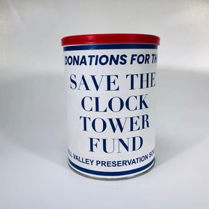 Back to the Future /// Save the Clock Tower Donation Can REPLICA image 1