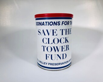 Back to the Future /// "Save the Clock Tower" Donation Can (REPLICA)