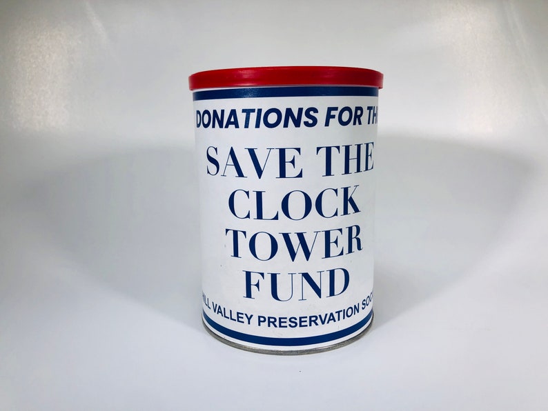 Back to the Future /// Save the Clock Tower Donation Can REPLICA image 1