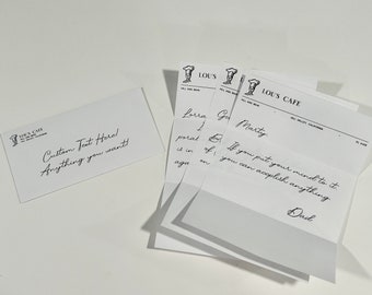 Back to the Future /// Personalized letter on Lou's Letterhead