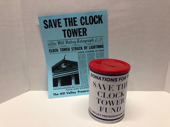 Back to the Future save the Clock Tower Donation - Etsy