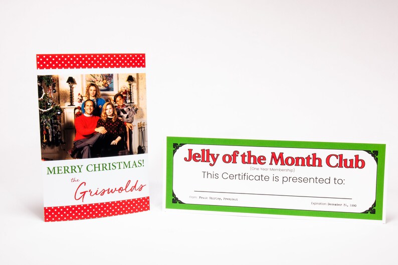 Christmas Vacation Jelly of the Month Certificate Griswold-3
