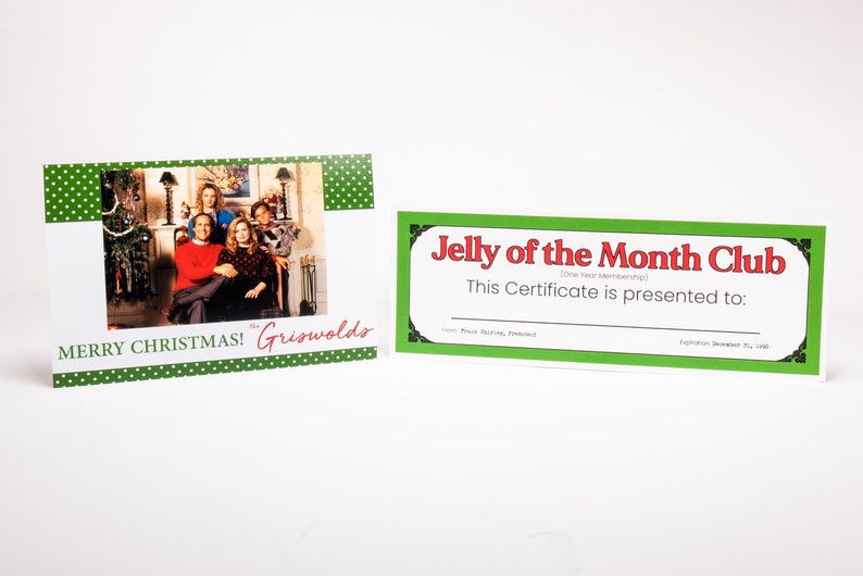 Christmas Vacation Jelly of the Month Certificate Griswold-5