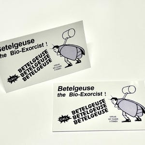 Beetlejuice /// 2 - Carte de visite