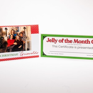 Christmas Vacation Jelly of the Month Certificate Griswold-2