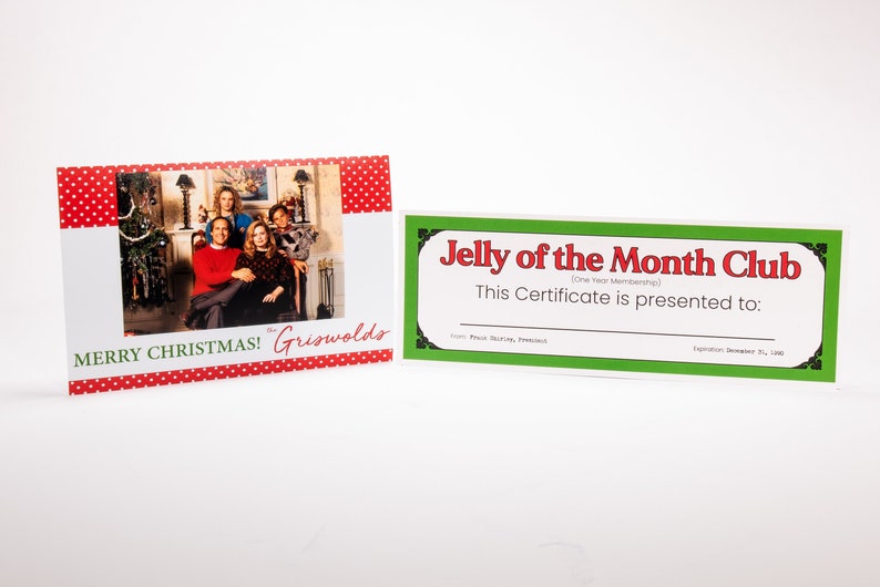 Christmas Vacation Jelly of the Month Certificate Griswold-2