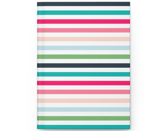 Flourish Classic Bay Stripe Hardcover Journal Matte 5.75"x8", with 150 lined pages