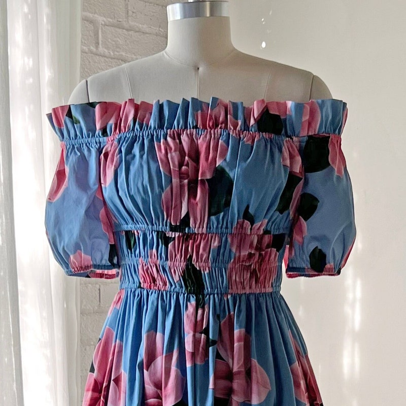 Cotton Floral Midi Dress main image 0