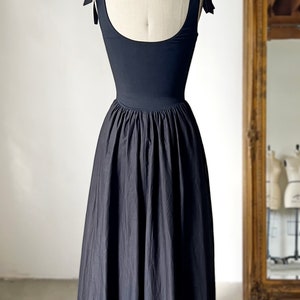 Sleeveless Cotton Tie Dress