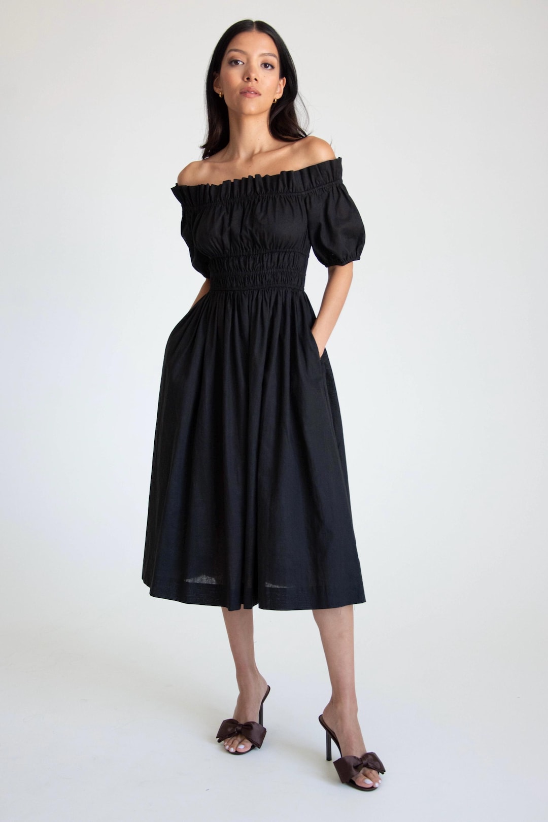 off shoulder maxi dress casual Victoria Alix of Bohemia Silvie Material:Tulle Size:38 R