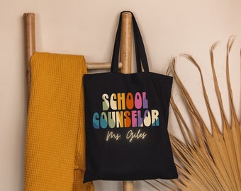 Personalized School Tote Bag, Custom Teacher Tote Bag, Librarian Totes, Teacher Gift Totes, Back To School Totes, Teacher Appreciation Gift