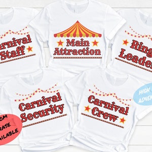 Carnival Staff Birthday Shirt, Ring Leader Birthday Shirt, Main Attraction Shirt, Birthday Crew, Matching Birthday Family Tee, Birthday Gift