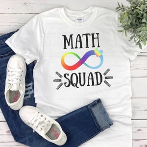 Math Squad Shirt, Geek LGBT Shirt, Equality Shirt, LGBTQ Pride Shirt, Mathematics Shirt, Math Geek, Math Teacher Gift, Back to school tee